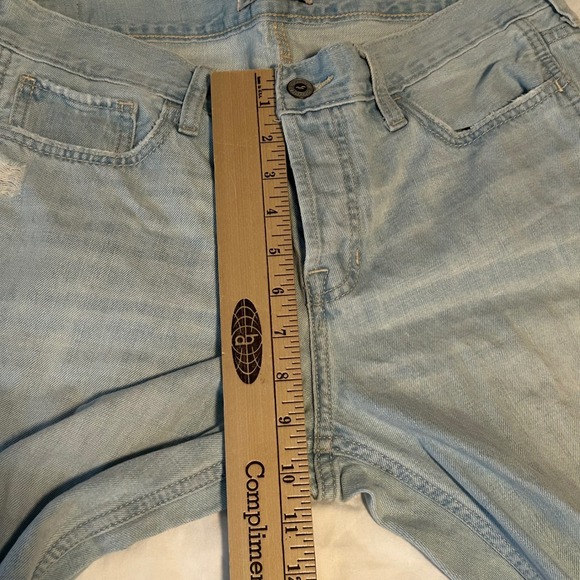 Hollister Womens Size 5 (27) Light Wash Distressed Ripped Boyfriend Jeans Denim - Picture 11 of 12